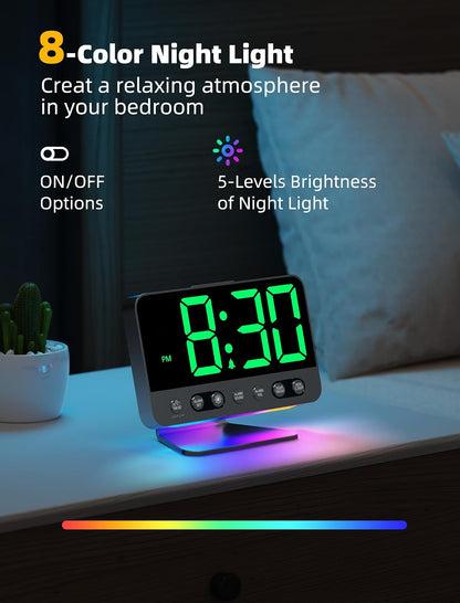 Digital Alarm Clocks for Bedrooms: Easy to Read Across The Room