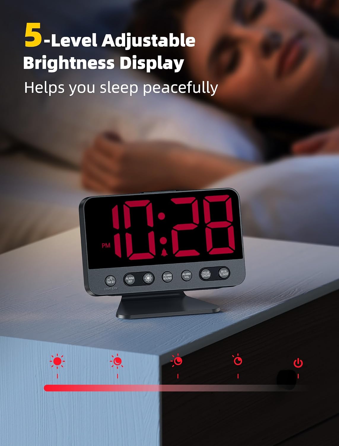 Digital Alarm Clocks for Bedrooms: Easy to Read Across The Room