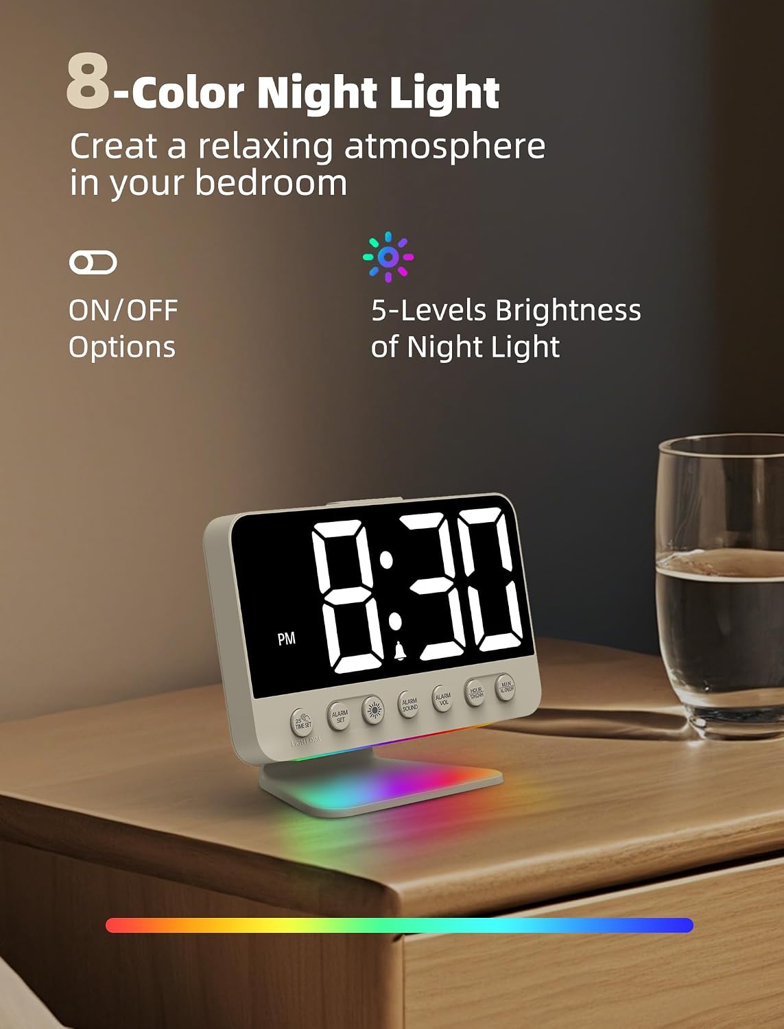 Digital Alarm Clocks for Bedrooms: Easy to Read Across The Room