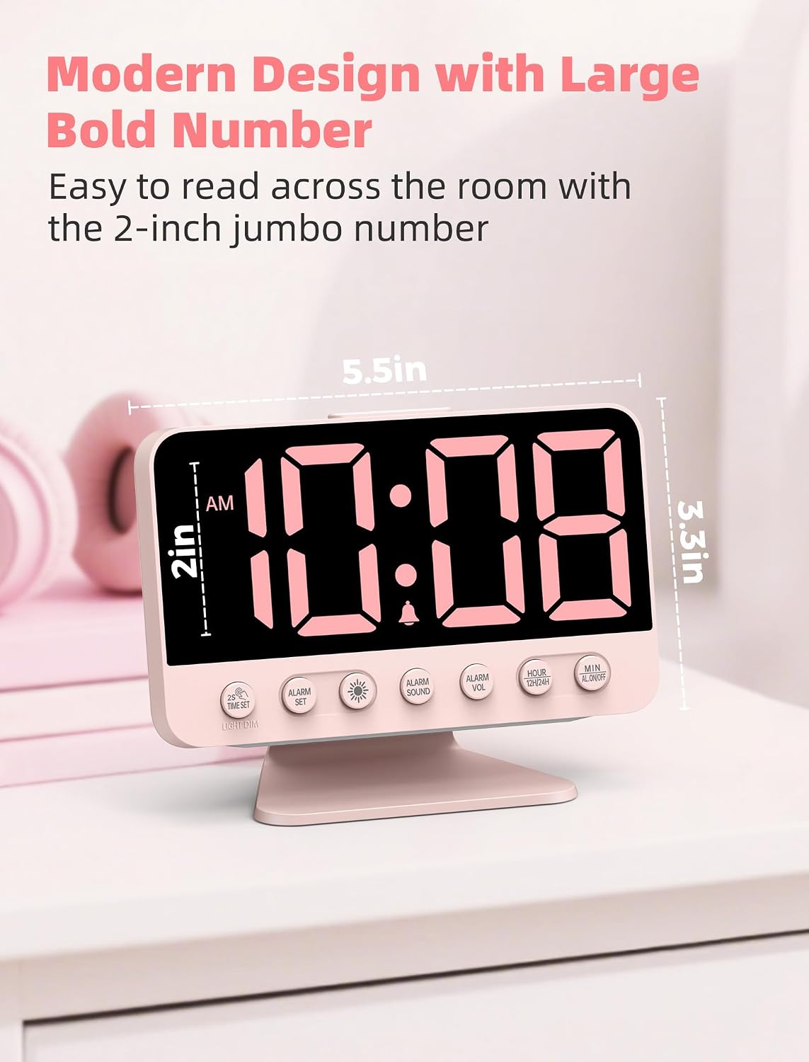 Digital Alarm Clocks for Bedrooms: Easy to Read Across The Room