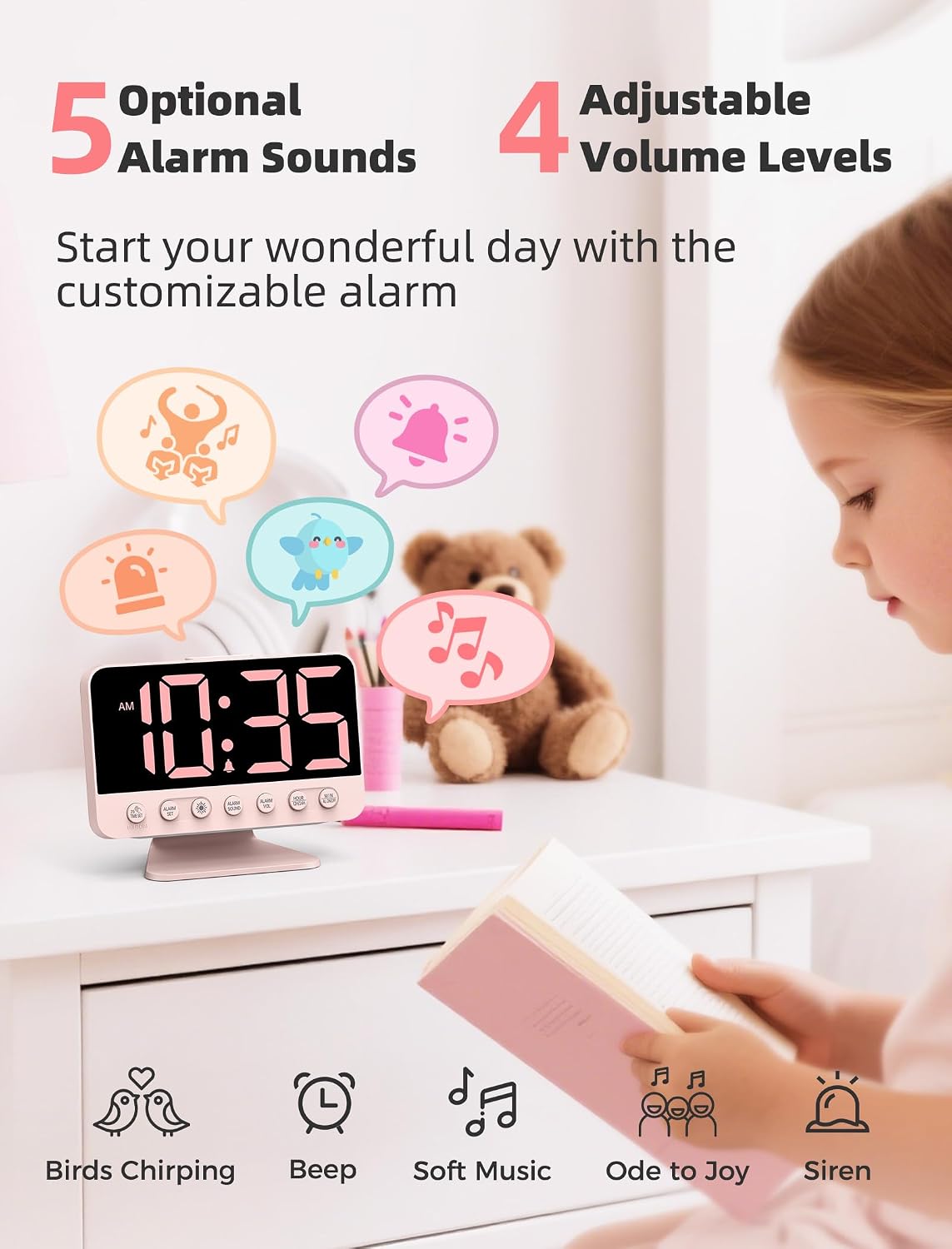 Digital Alarm Clocks for Bedrooms: Easy to Read Across The Room
