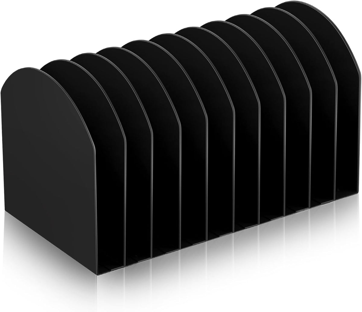 Metal Desktop File Organizer, 15 Compartment, Vertical File Sorter