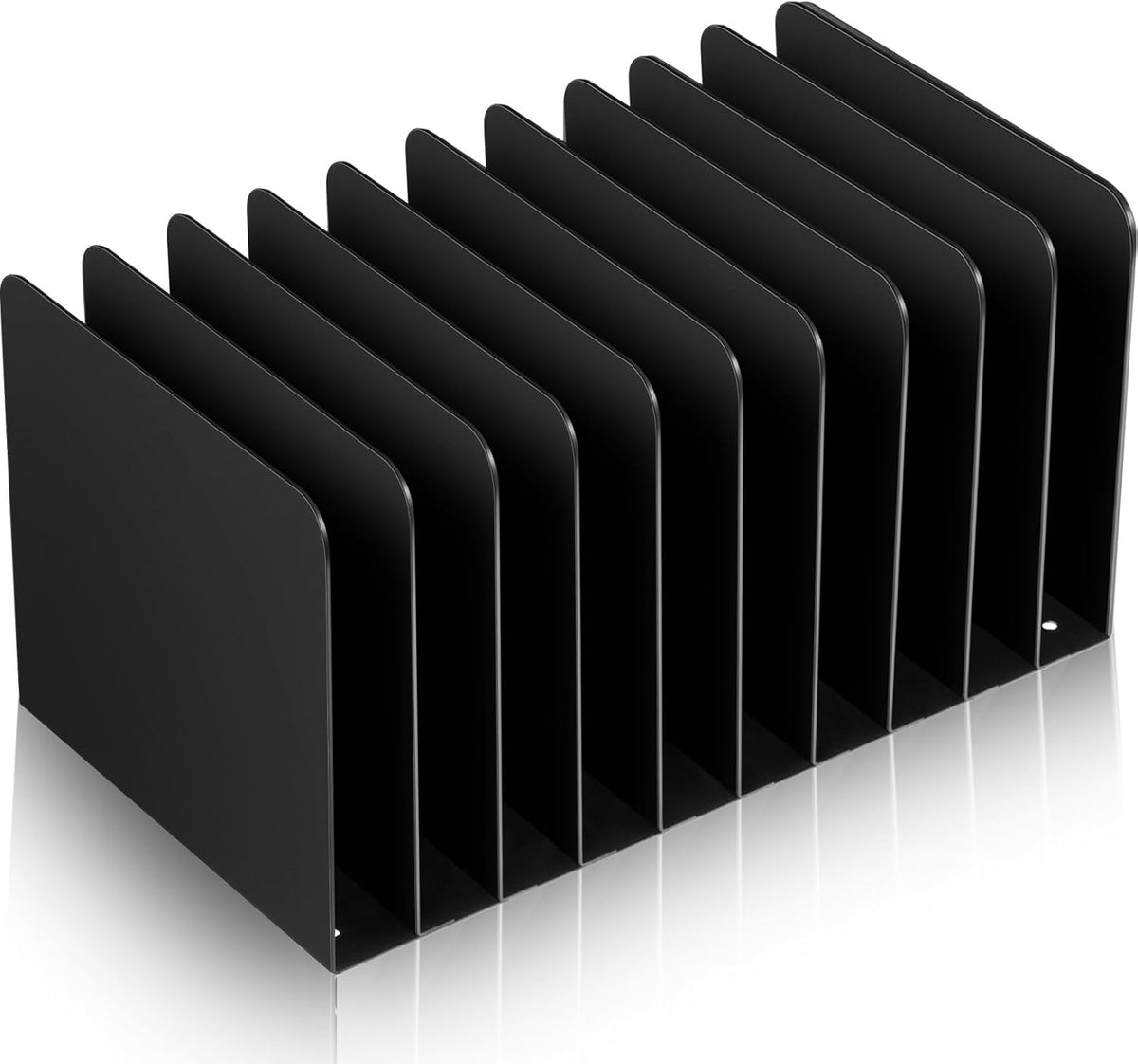 Metal Desktop File Organizer, 15 Compartment, Vertical File Sorter