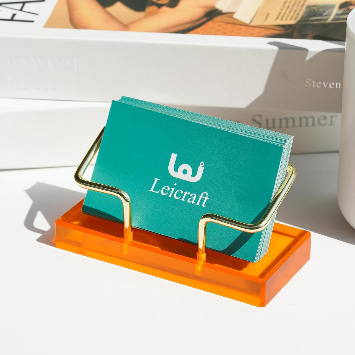 Business Card Holder for Desk, Modern Card Organizers