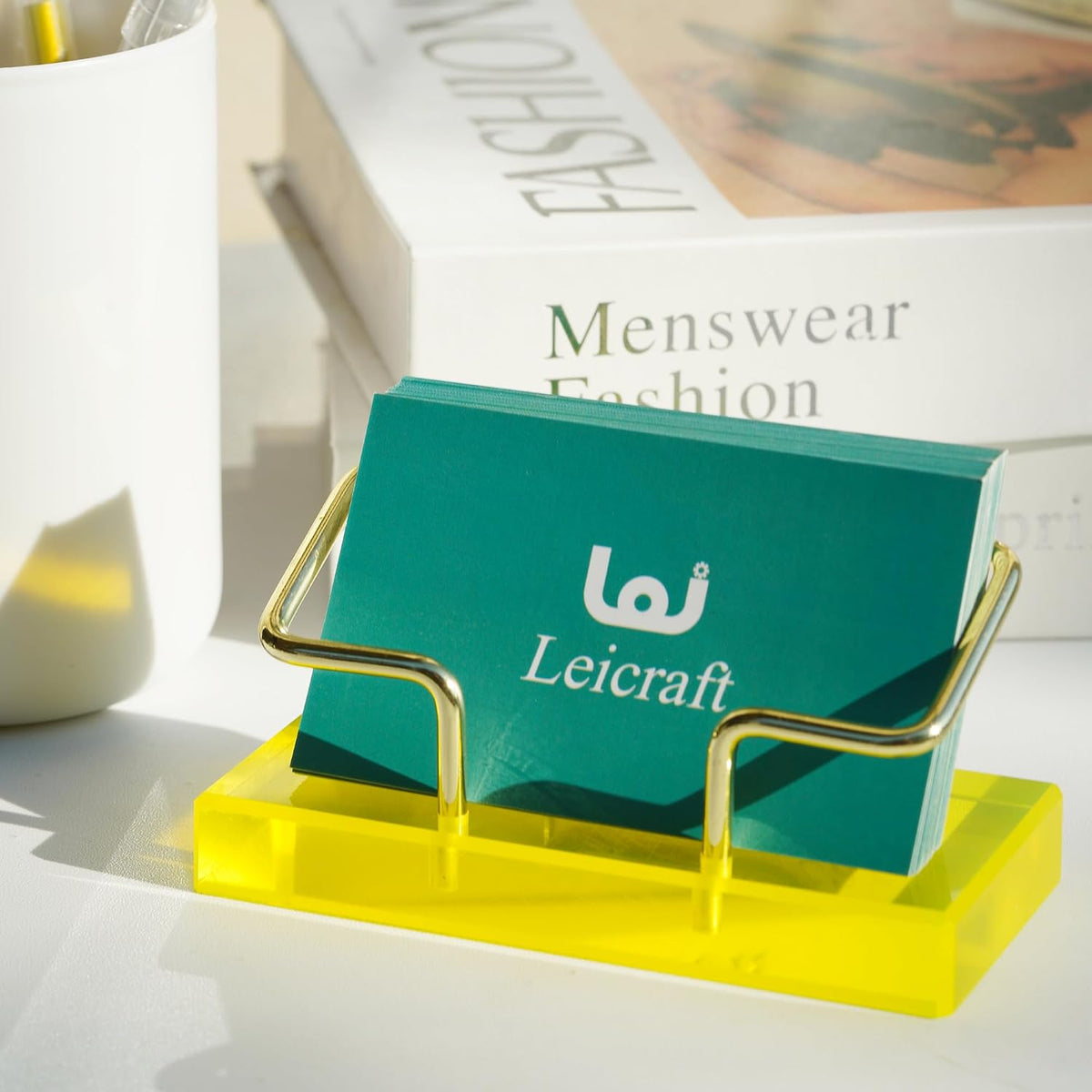 Business Card Holder for Desk, Modern Card Organizers
