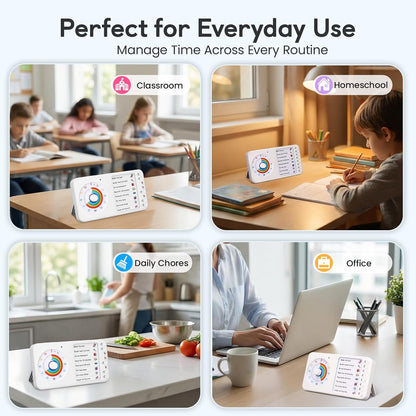 2-in-1 Visual Timer ADHD with Task Board, to-Do List, Checklist