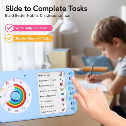 2-in-1 Visual Timer ADHD with Task Board, to-Do List, Checklist