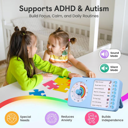2-in-1 Visual Timer ADHD with Task Board, to-Do List, Checklist