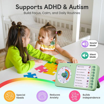 2-in-1 Visual Timer ADHD with Task Board, to-Do List, Checklist