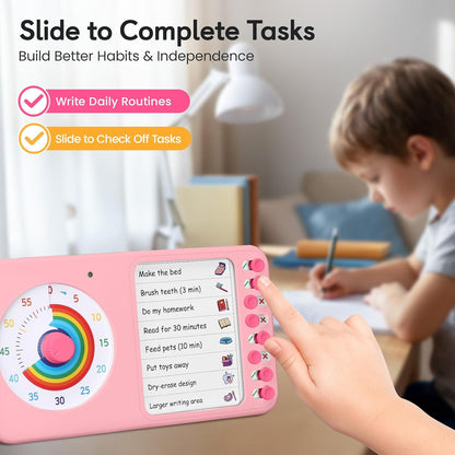 2-in-1 Visual Timer ADHD with Task Board, to-Do List, Checklist