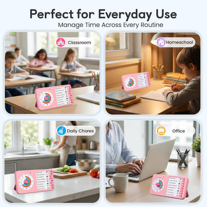2-in-1 Visual Timer ADHD with Task Board, to-Do List, Checklist