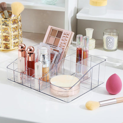 3 Tier Clear Makeup Organizer with 2 Drawers