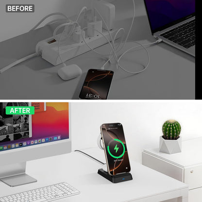 2026 Magnetic 3 in 1 Fast Wireless Charger