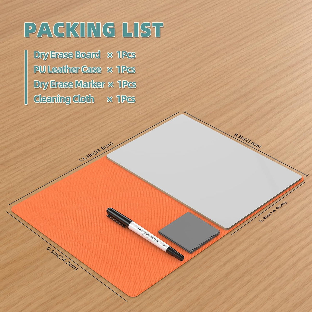 Portable Small White Board,Reusable Dry Erase Board with Stand,Desktop Whiteboard for Office Meeting Bussiness Home 9" x 6" with Marker, Wipe Cloth (Blue)