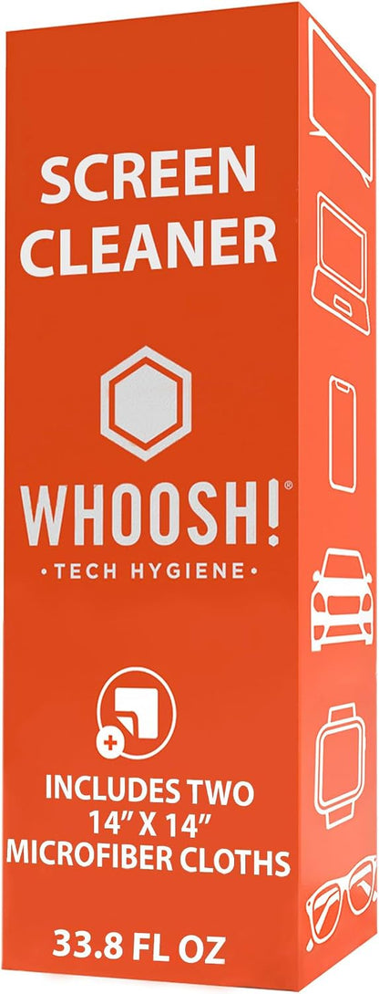 ! Screen Shine Pro – Refillable TV Screen Cleaner & Cloth, 16.9 fl oz