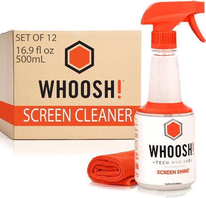 ! Screen Shine Pro – Refillable TV Screen Cleaner & Cloth, 16.9 fl oz