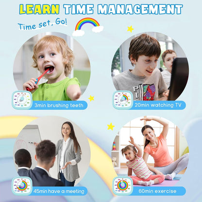 Visual Timer for Kids, 60-Minute Countdown Silent Operation Timer