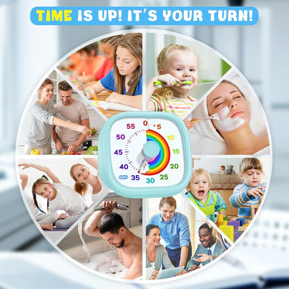 Visual Timer for Kids, 60-Minute Countdown Silent Operation Timer