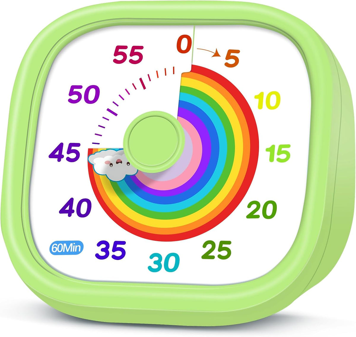 Visual Timer for Kids, 60-Minute Countdown Silent Operation Timer