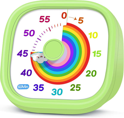 Visual Timer for Kids, 60-Minute Countdown Silent Operation Timer