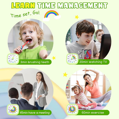 Visual Timer for Kids, 60-Minute Countdown Silent Operation Timer