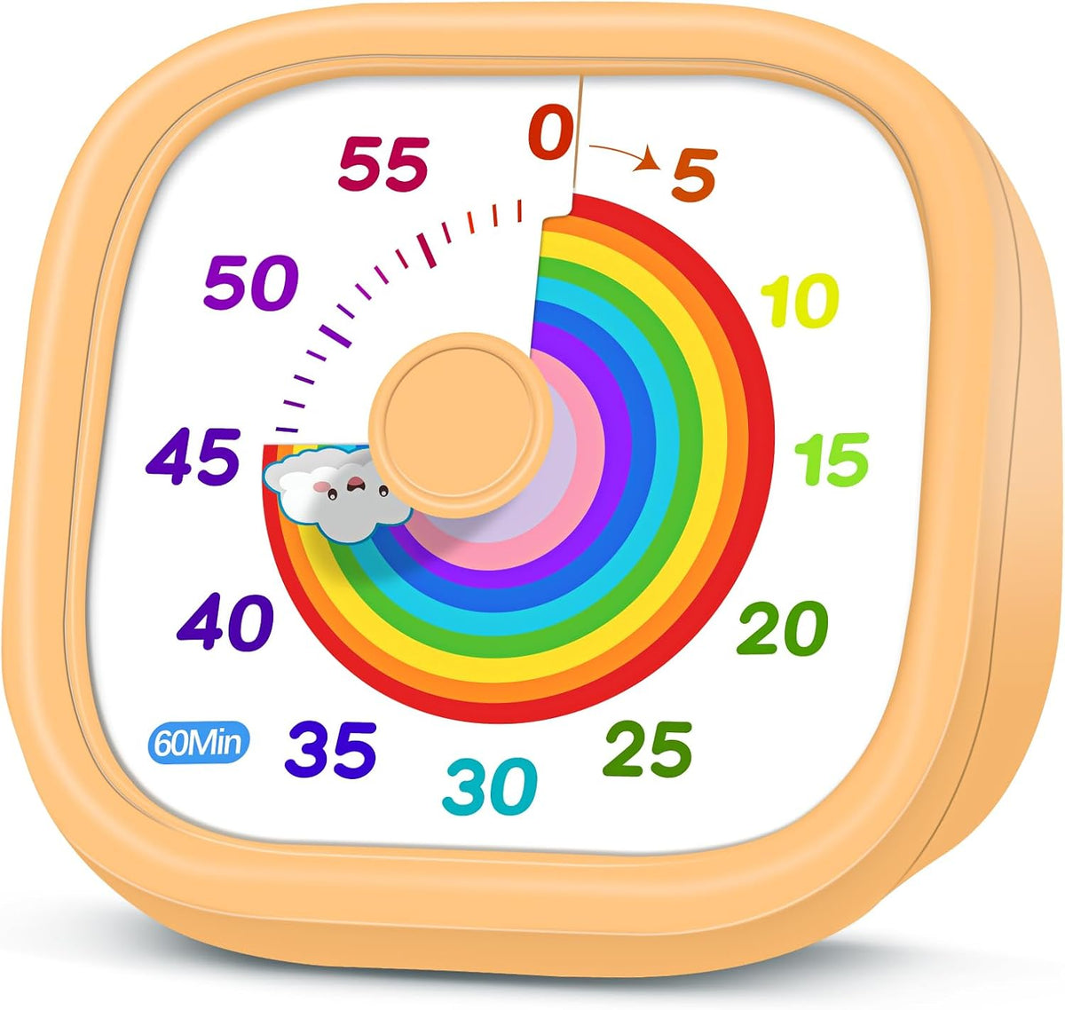 Visual Timer for Kids, 60-Minute Countdown Silent Operation Timer