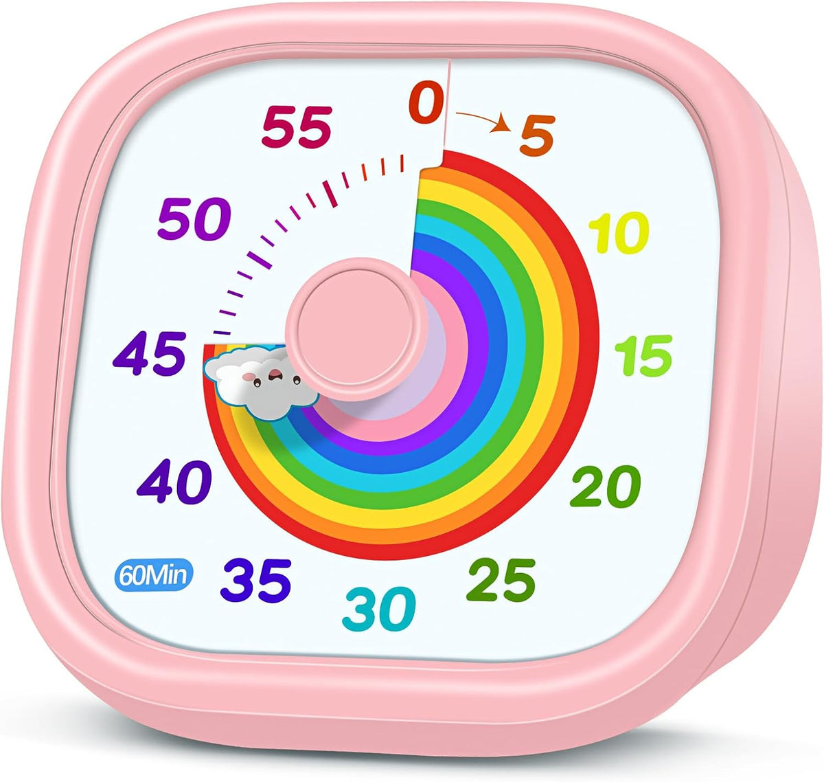 Visual Timer for Kids, 60-Minute Countdown Silent Operation Timer