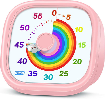 Visual Timer for Kids, 60-Minute Countdown Silent Operation Timer
