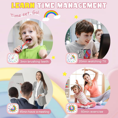 Visual Timer for Kids, 60-Minute Countdown Silent Operation Timer