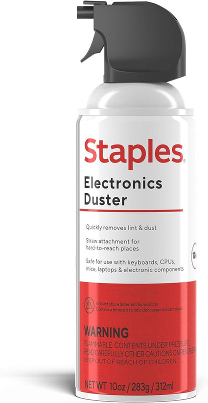 Compressed Air Duster, 10 oz Can, Electronics & Keyboards, Office