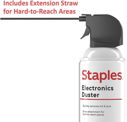 Compressed Air Duster, 10 oz Can, Electronics & Keyboards, Office