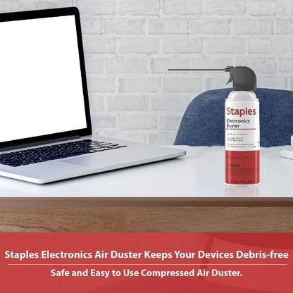 Compressed Air Duster, 10 oz Can, Electronics & Keyboards, Office