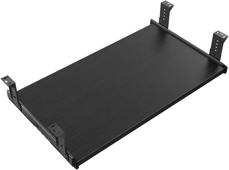 Office Product 20/24/30 inch Keyboard Drawer Tray (30 inch, Black)