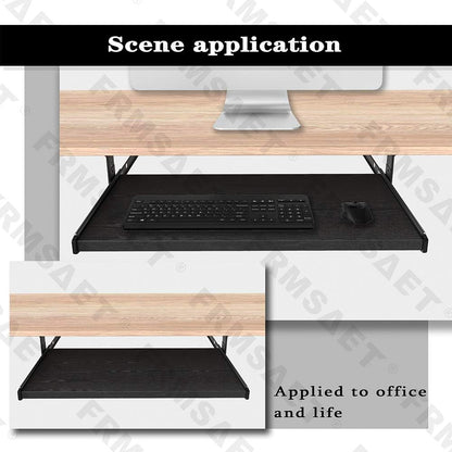 Office Product 20/24/30 inch Keyboard Drawer Tray (30 inch, Black)