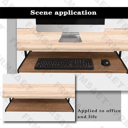 Office Product 20/24/30 inch Keyboard Drawer Tray (30 inch, Black)