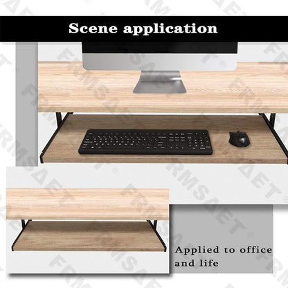 Office Product 20/24/30 inch Keyboard Drawer Tray (30 inch, Black)