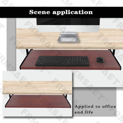 Office Product 20/24/30 inch Keyboard Drawer Tray (30 inch, Black)