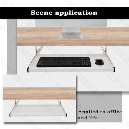 Office Product 20/24/30 inch Keyboard Drawer Tray (30 inch, Black)