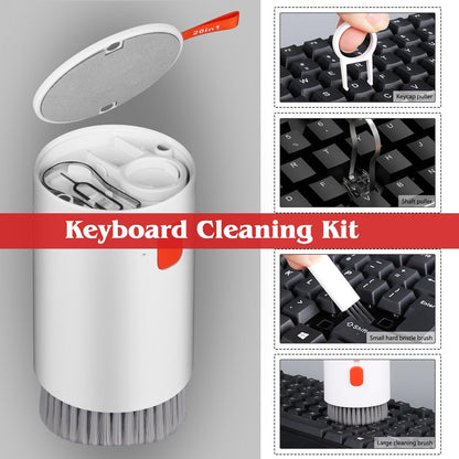 7-in-1 Electronic Cleaner Kit,Keyboard Cleaner,Laptop Cleaner Kit for Monitor, Cell Phone, Headset, Lego, Laptop Camera Lens (Pink)