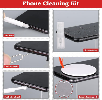 7-in-1 Electronic Cleaner Kit,Keyboard Cleaner,Laptop Cleaner Kit for Monitor, Cell Phone, Headset, Lego, Laptop Camera Lens (Pink)