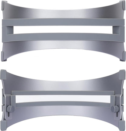 Adjustable Vertical Laptop Stand - 6061 Aluminum, CNC Precision, Anodized Finish, Fits All Laptops Including 17-inch, Ventilated Design, Anti-Slip Silicone Pads, ARC Shaped Stands