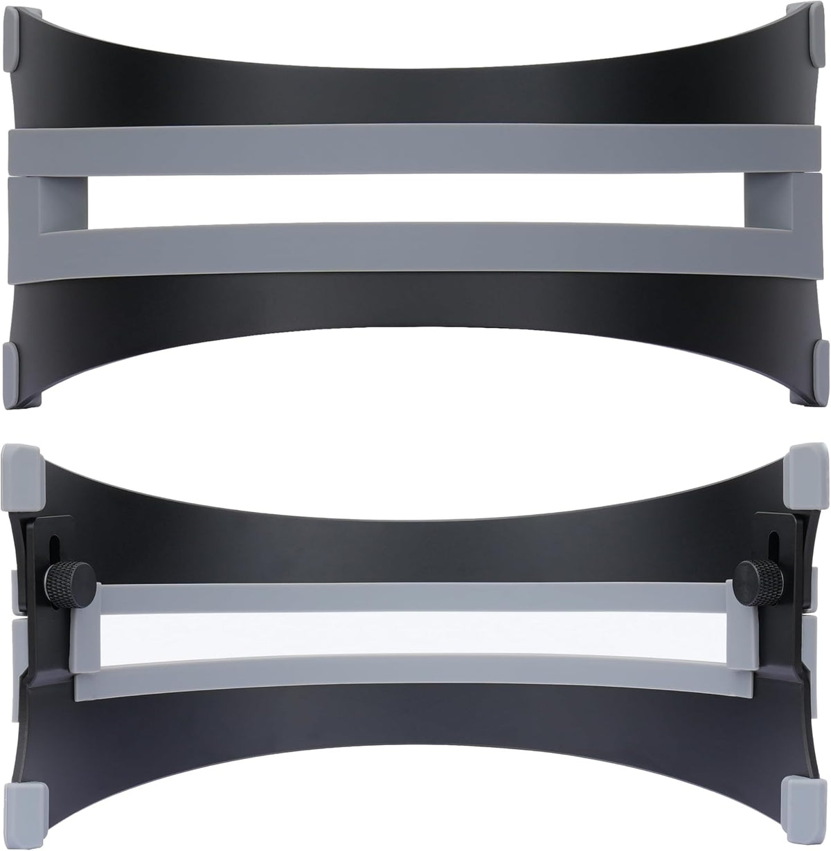 Adjustable Vertical Laptop Stand - 6061 Aluminum, CNC Precision, Anodized Finish, Fits All Laptops Including 17-inch, Ventilated Design, Anti-Slip Silicone Pads, ARC Shaped Stands