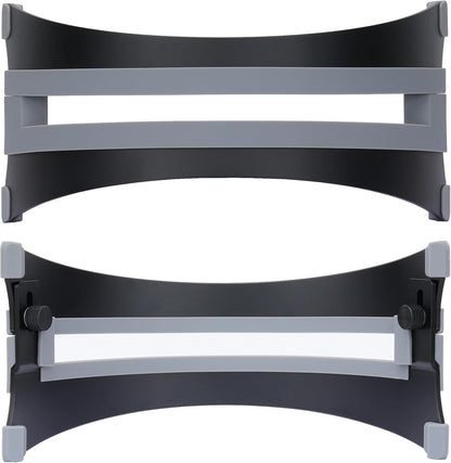 Adjustable Vertical Laptop Stand - 6061 Aluminum, CNC Precision, Anodized Finish, Fits All Laptops Including 17-inch, Ventilated Design, Anti-Slip Silicone Pads, ARC Shaped Stands
