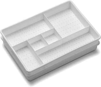 Classic 2 Piece Drawer Organizer, White