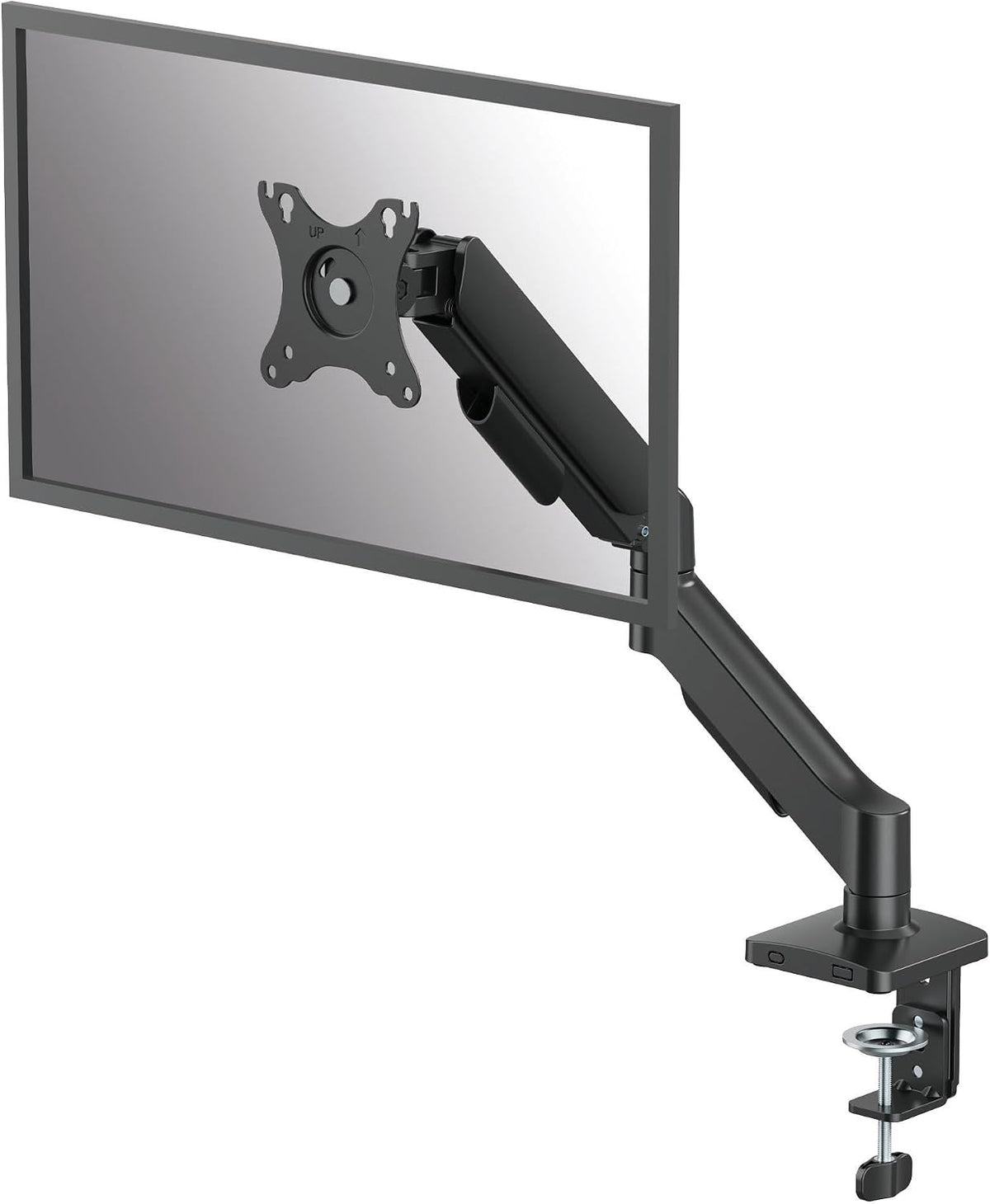 Fellowes Everyday Adjustable Dual Monitor Arm – Holds Two Screens up to 32" (inch) Weighing 19.84 lbs Each, Tilt, Swivel, Rotate, VESA 75/100, Clamp or Grommet Mount, Cable Management