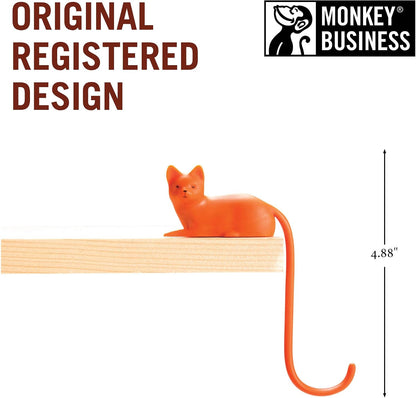 Monkey Business Rusty The Dog Tail Hook for Computer Screen, Desk Headphone Hanger Organizer Decorative Hooks, Adhesive Hook for Hanging Keys Cables Hats and Computer Accessories