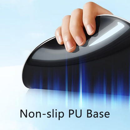 Ergonomic Mouse Pad with Wrist Rest, Gel Wrist Support Mousepad, Pain Relief Laptop Computer Mouse Pad, Non-Slip Mouse Pads for Office & Home (Black, 9.5 x 8.3 in)