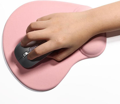 Ergonomic Mouse Pad with Wrist Rest, Gel Wrist Support Mousepad, Pain Relief Laptop Computer Mouse Pad, Non-Slip Mouse Pads for Office & Home (Black, 9.5 x 8.3 in)