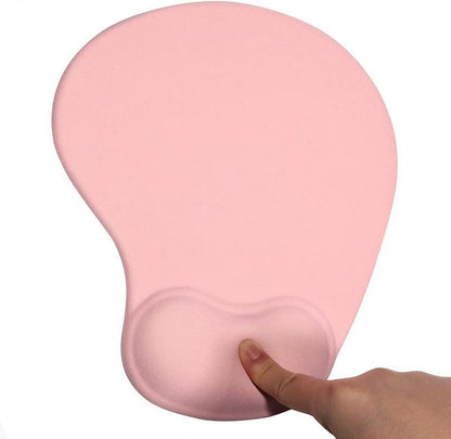 Ergonomic Mouse Pad with Wrist Rest, Gel Wrist Support Mousepad, Pain Relief Laptop Computer Mouse Pad, Non-Slip Mouse Pads for Office & Home (Black, 9.5 x 8.3 in)
