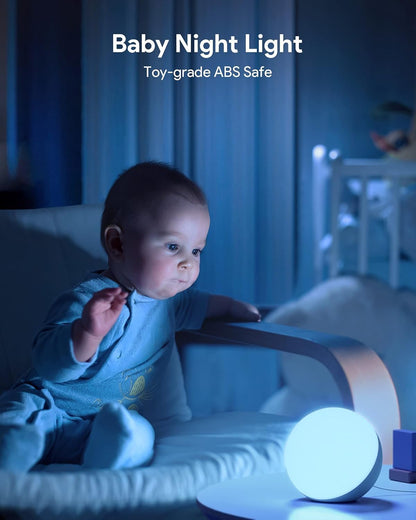 Hifree Smart Table Lamp, Dimmable Desk Lamp with App/Voice Control, LED RGB Color Changing Touch Lamp, Night Lamp for Bedroom Compatible with Alexa